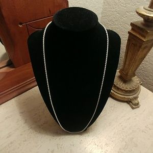 Silver 12" Rope chain. Made in Italy.